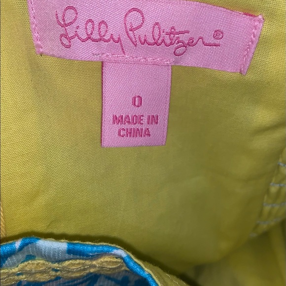 Lilly Pulitzer Jesse  Ariel Blue Lion in The Sun Jesse Romper or skort size 0 - Picture 3 of 4